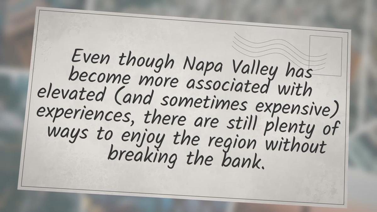 'Video thumbnail for How To Get Around Napa Valley On A Budget'