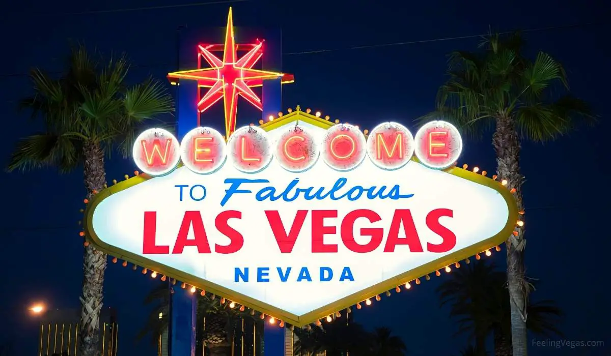 Las Vegas Welcome Sign at Night