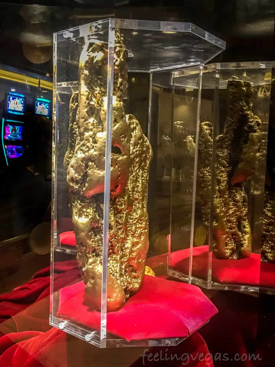 World's biggest gold nugget at the Golden Nugget casino in downtown Las Vegas