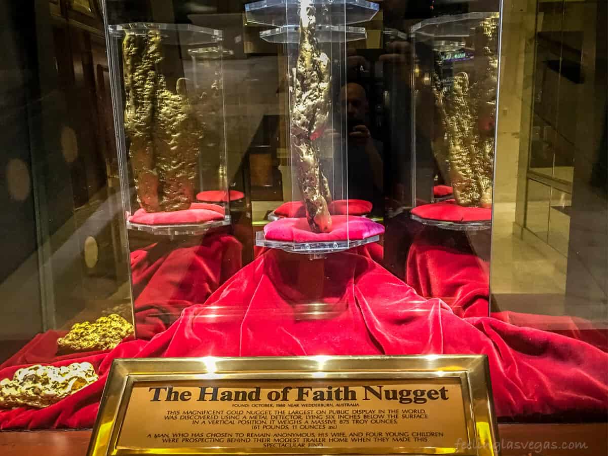 The Hand of Faith Gold Nugget in Las Vegas. The world's biggest golden nugget?