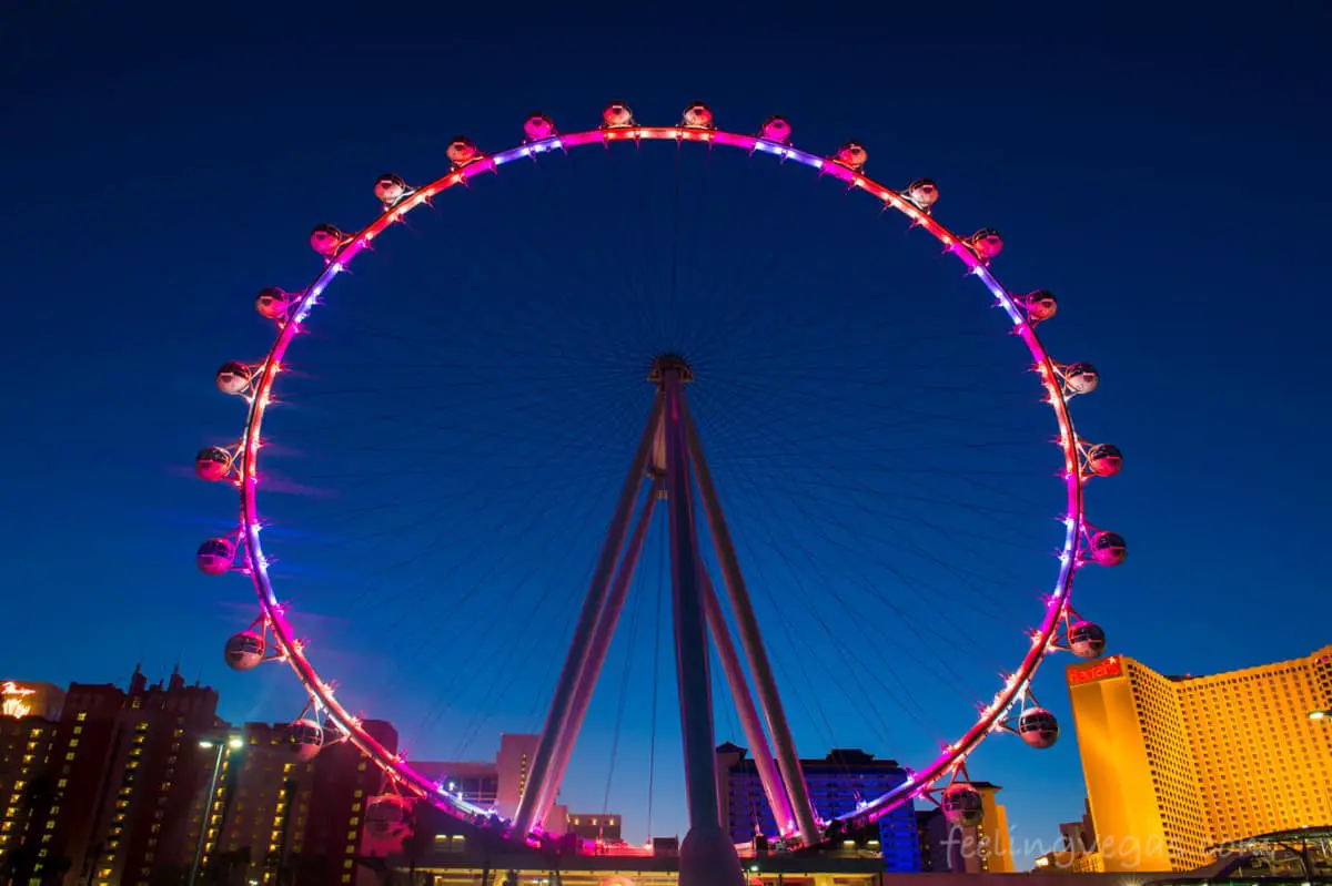High Roller wheel in Las Vegas. Cost, tips for riding, and discounts.