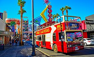 Using the Big Read bus in Vegas is a great way to move up and down the Strip