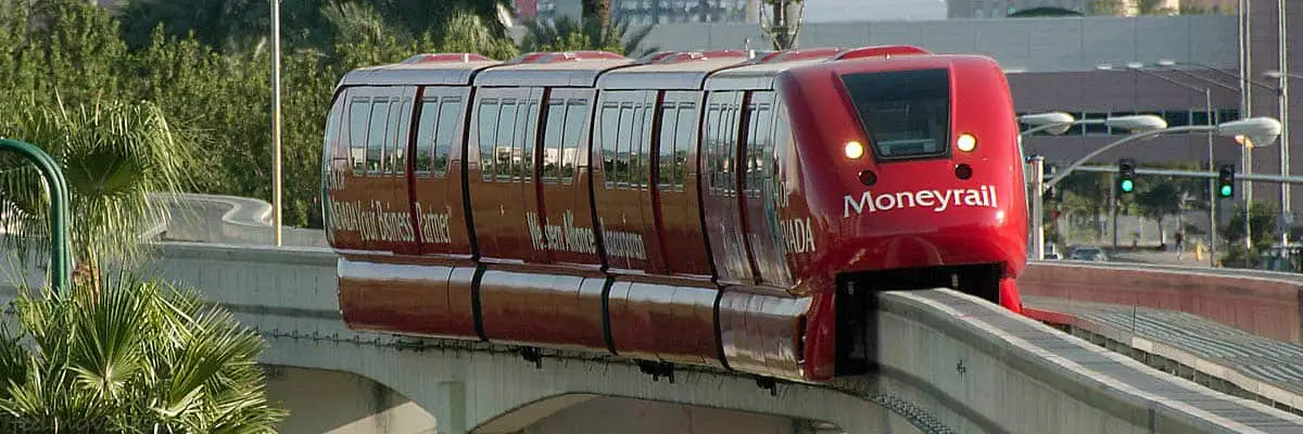 Taking the Las Vegas Monorail is another option for getting around in Vegas