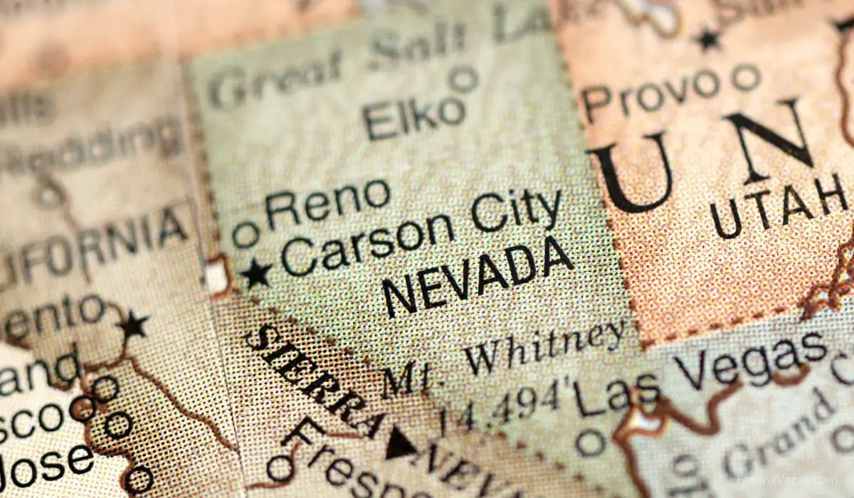 map showing carson city nevada