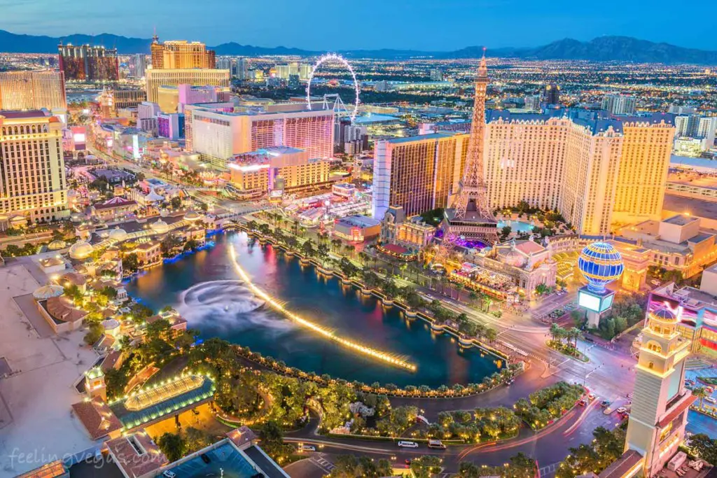 View of the Strip: Las Vegas hotels with balcony