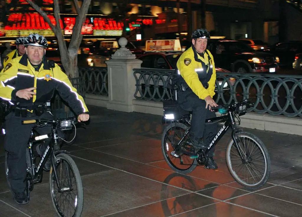Why Do Las Vegas Police Wear Yellow? 1 bicyclepatrol