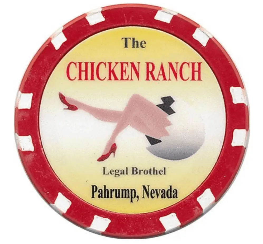 26 Unique Souvenirs from Las Vegas (and Where to Find Them) 6 A Chicken Ranch Token