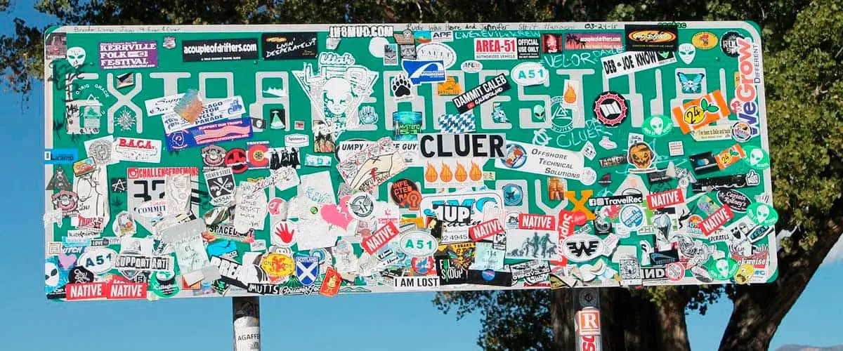 The Extraterrestrial Highway Sign near Area 51