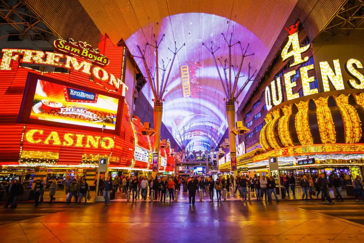 Fremont Street in downtown Las Vegas