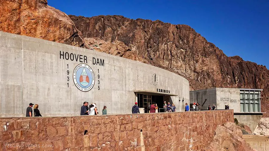 hoover dam spillway house and exhibits