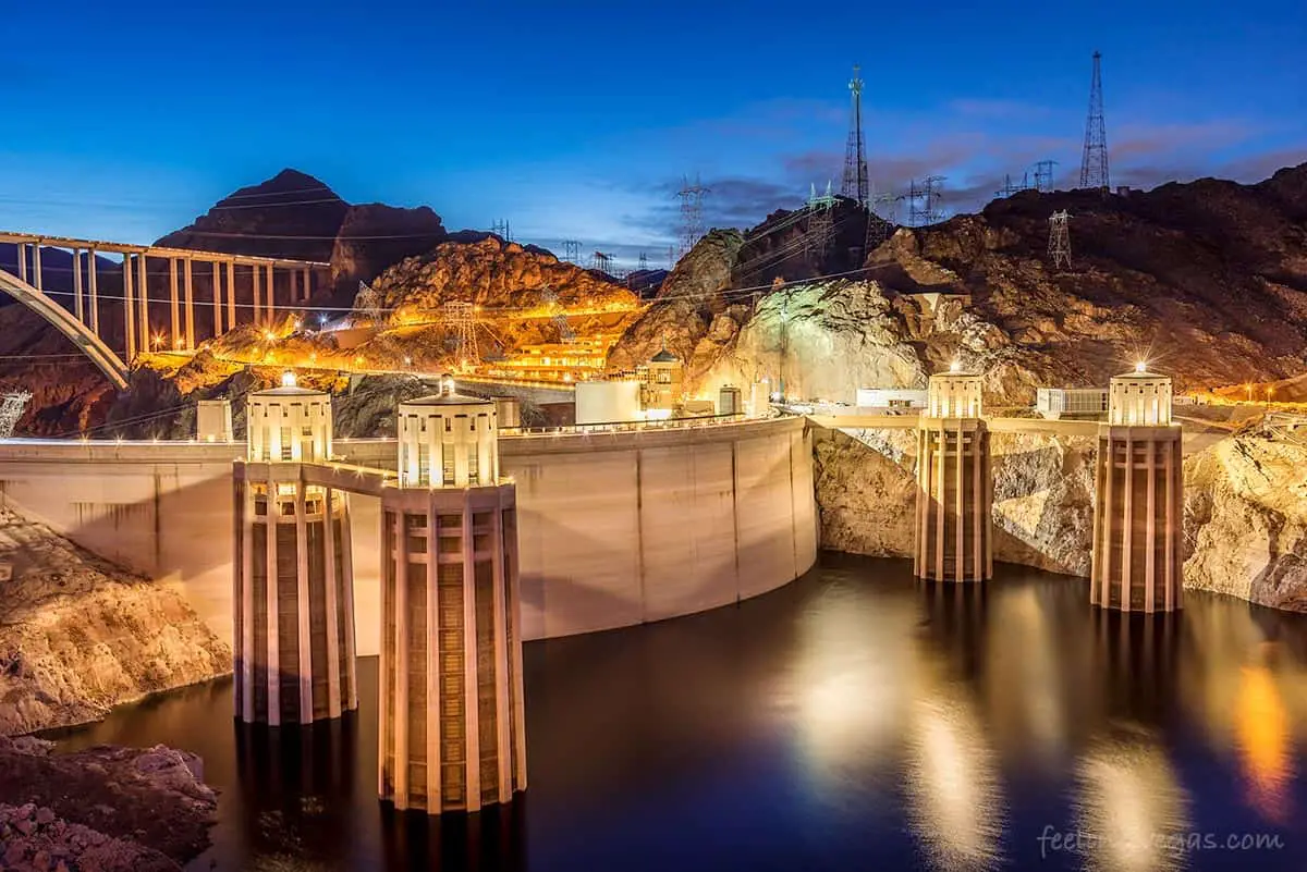 Hoover Dam at Night, Las Vegas