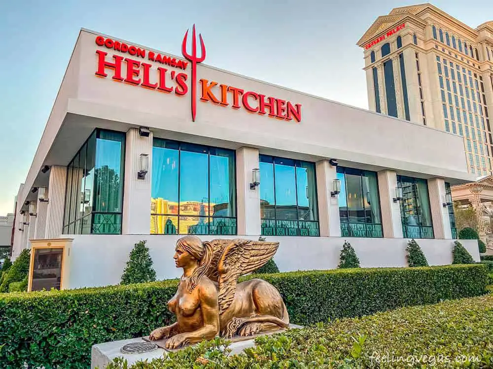 Hell's Kitchen in Las Vegas. Comparing San Diego and Las Vegas in terms of food and drink.