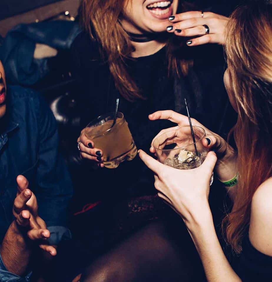 Two women enjoying a cocktail in Las Vegas