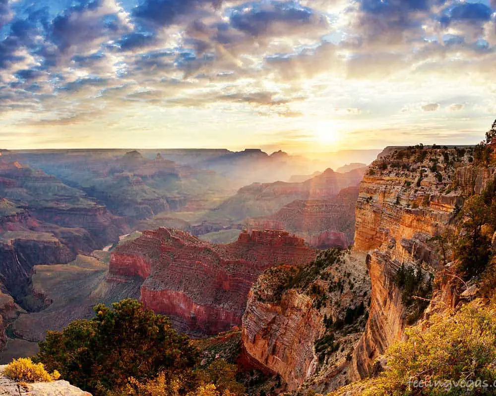 View of grand canyon national park from the South Rim