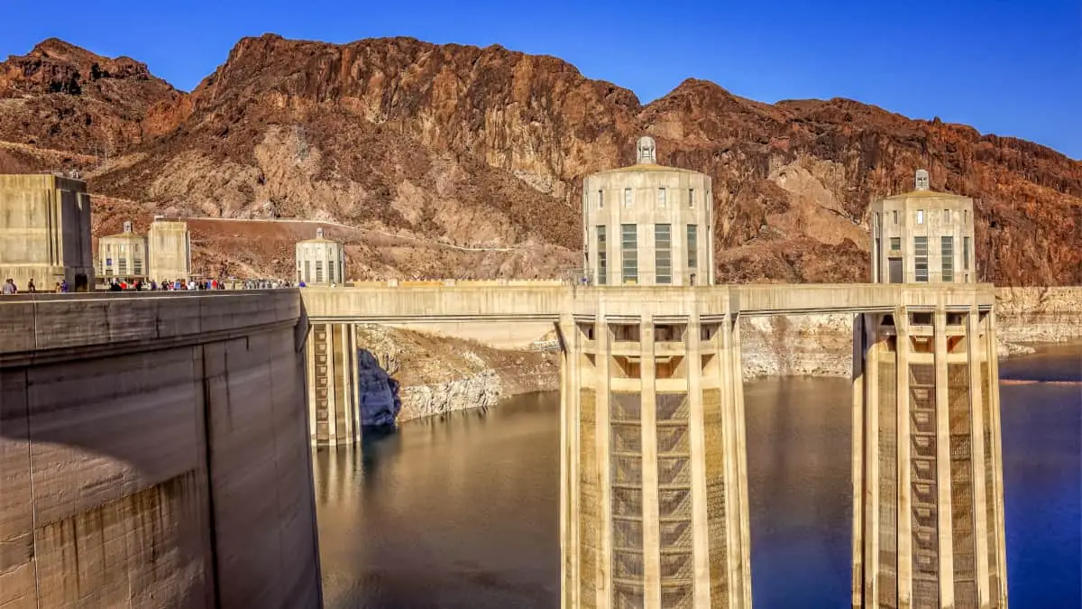 View of the dam from the Arizona side