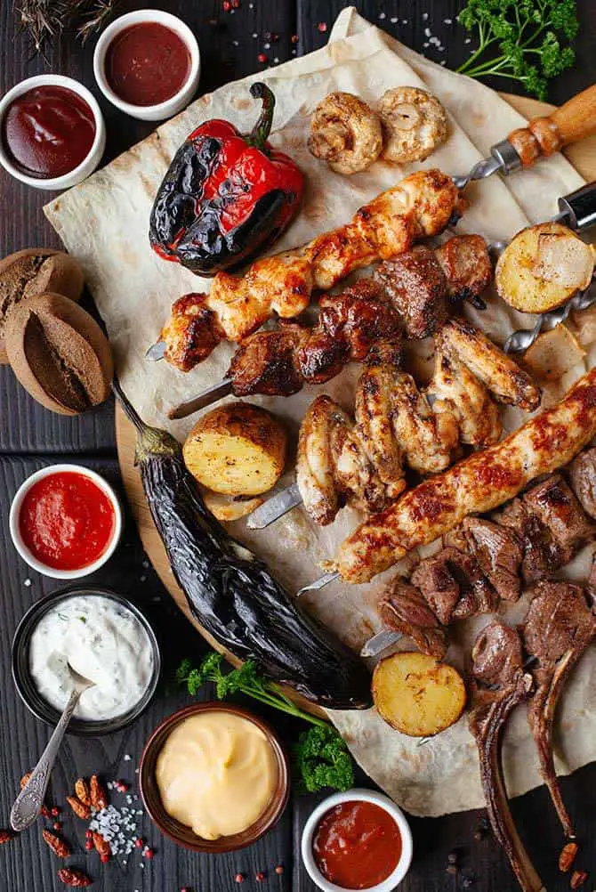 meat station at aria buffet in Las Vegas