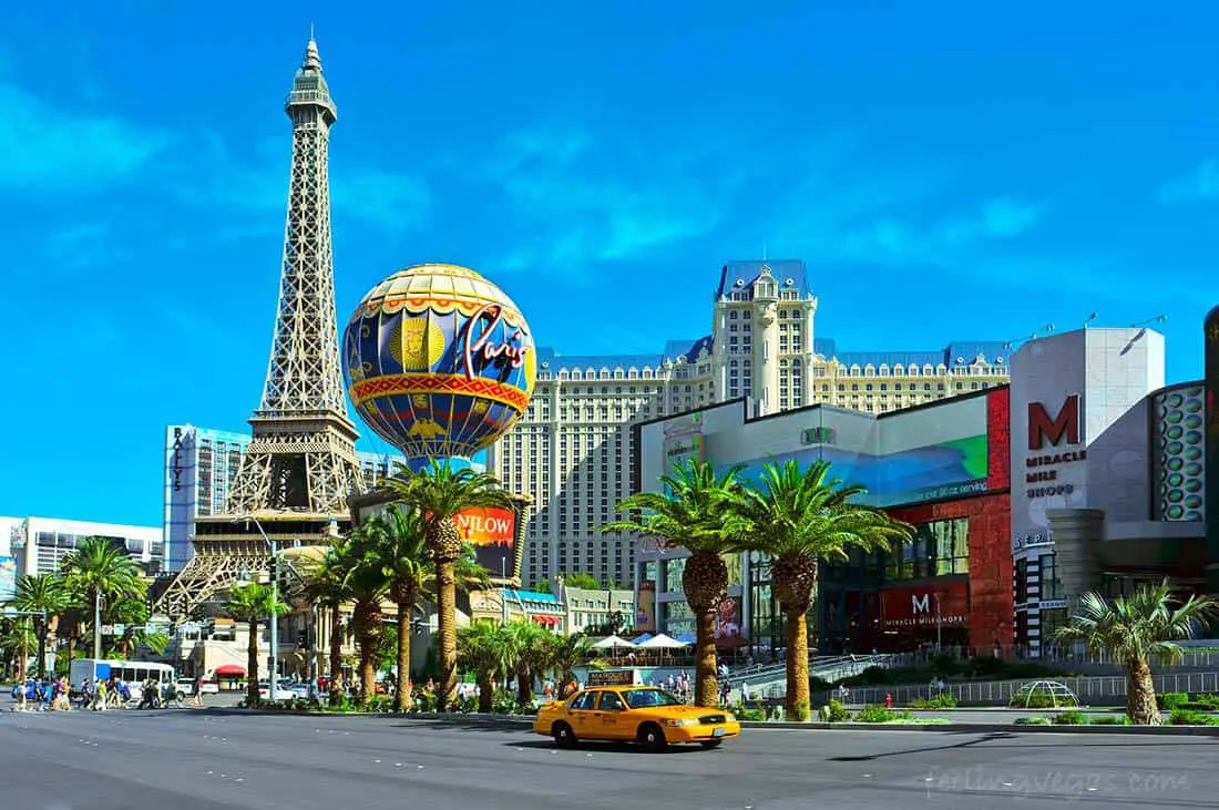 Parking rates at Paris Las Vegas on the Strip