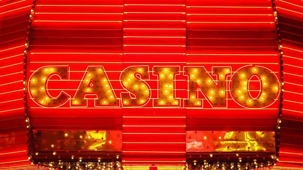 Casino in lights in Las Vegas