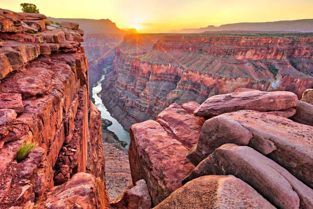 Sunrise at the Grand Canyon near Las Vegas