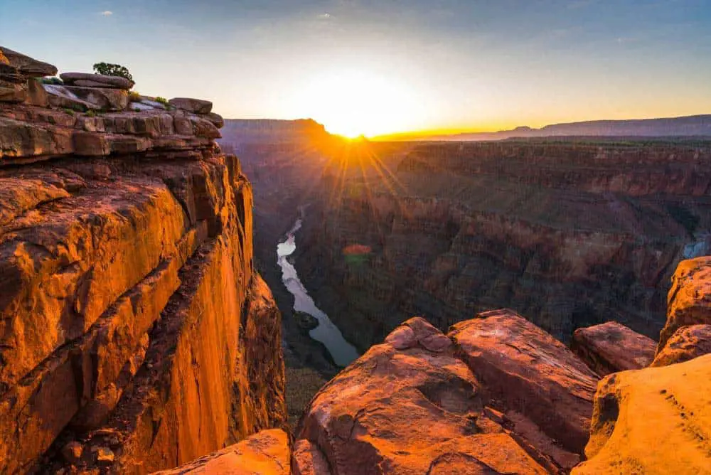 Sunrise View of the Grand Canyon (South Rim) from Toroweap Overlook