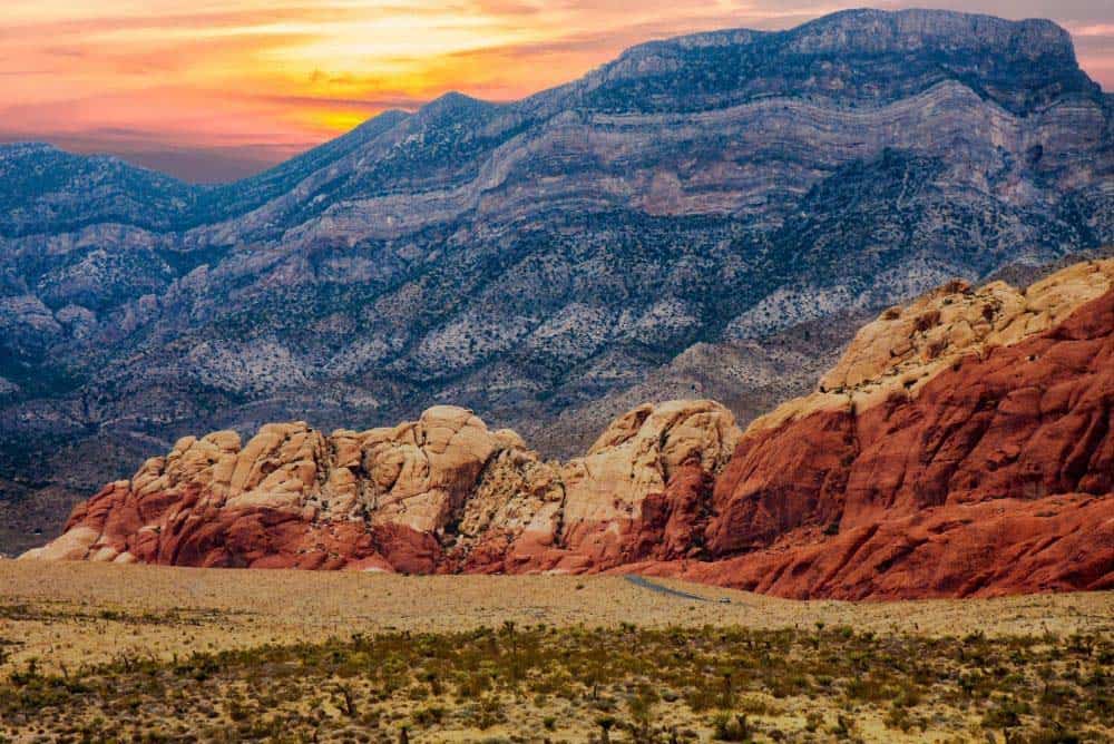 Sunset at Red Rock Canyon