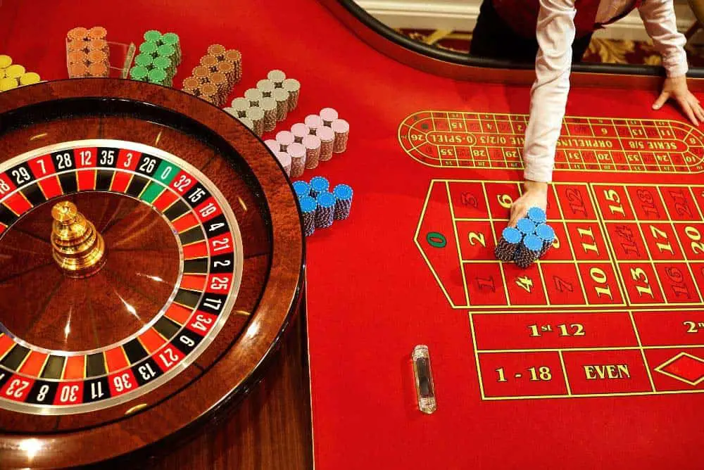 Roulette table in Las Vegas casino