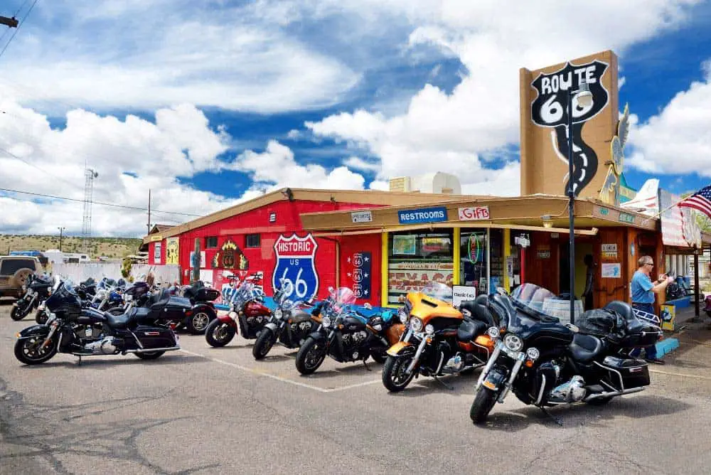 Town of Seligman, Arizona on Route 66 on the way to the South Rim of the Grand Canyon from Las Vegas