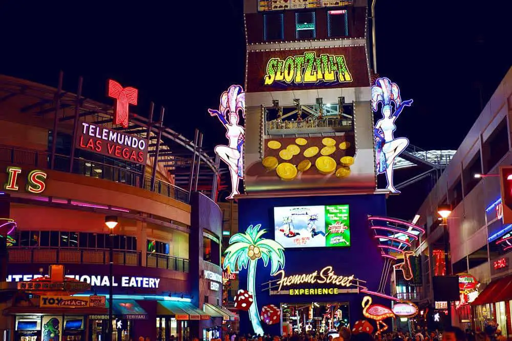 21 Shockingly Fun Facts About Las Vegas You Didn't Know 5 Slotzilla on Fremont Street in Las Vegas