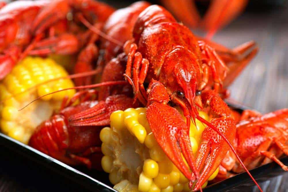 Creole style Crawfish and corn - Las Vegas vs. New Orleans Food and Drink