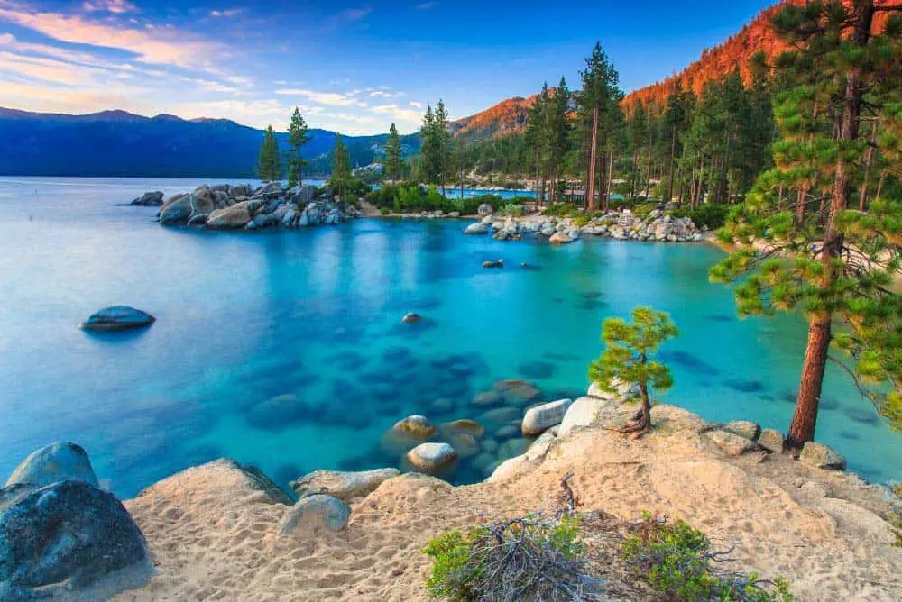 Sand Harbor at Lake Tahoe is just 40 miles from Reno