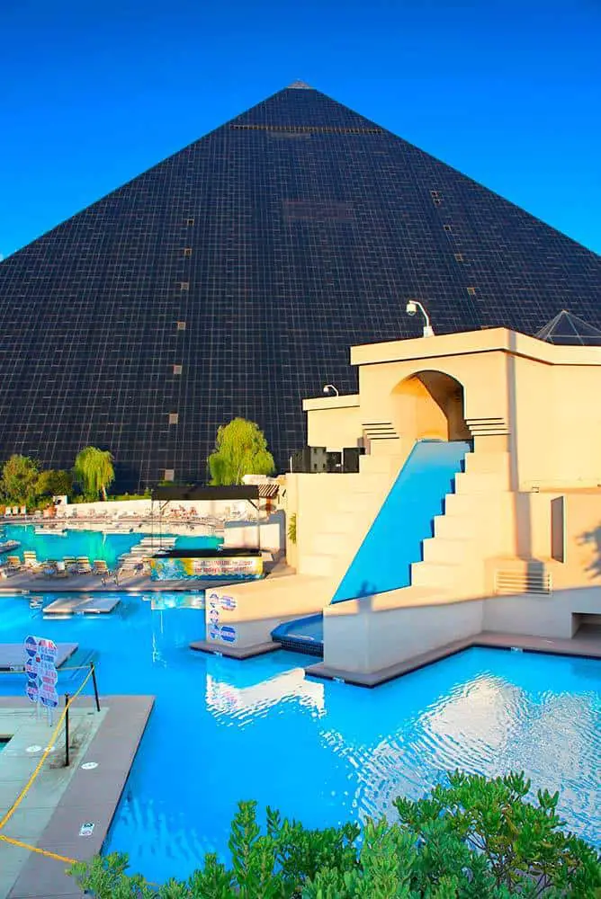 Pool area at the Luxor Las Vegas