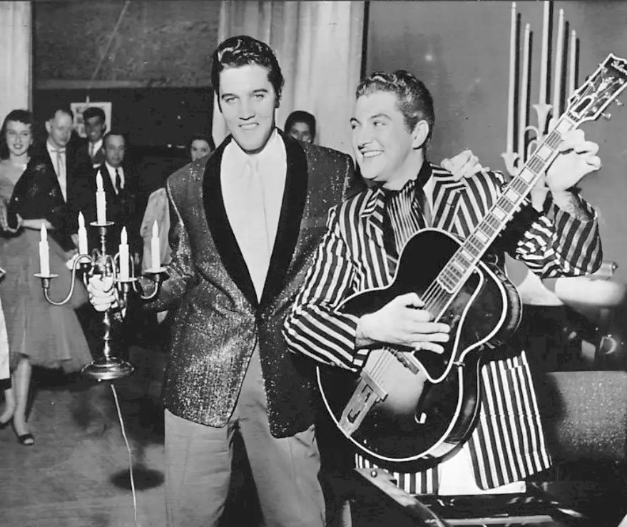 Elvis and Liberace in Las Vegas in 1956