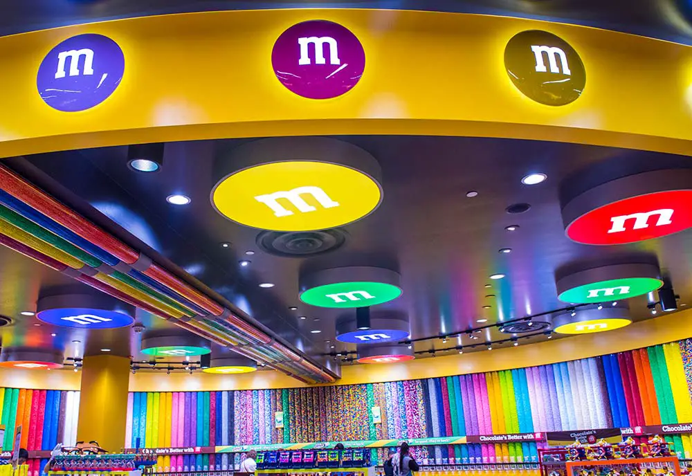 30 Best FREE Things to Do In Vegas 2025 (Free Attractions) 17 M&M's World store in Las Vegas.