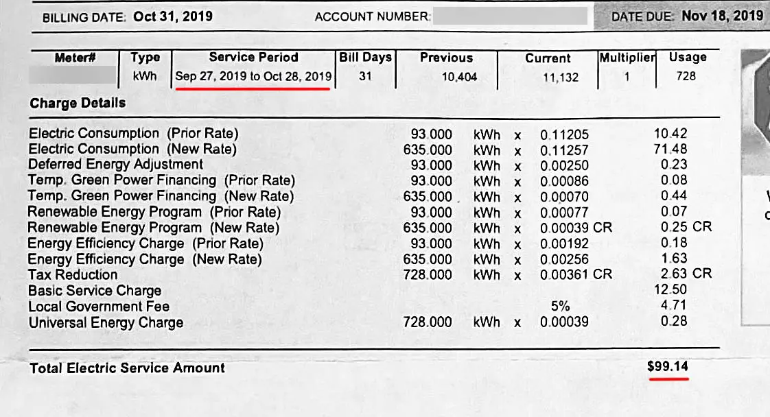 The Average Electric Bill In Las Vegas (Sharing My Energy Bills) 3 NV Energy electricity bill usage, fees and taxes information.
