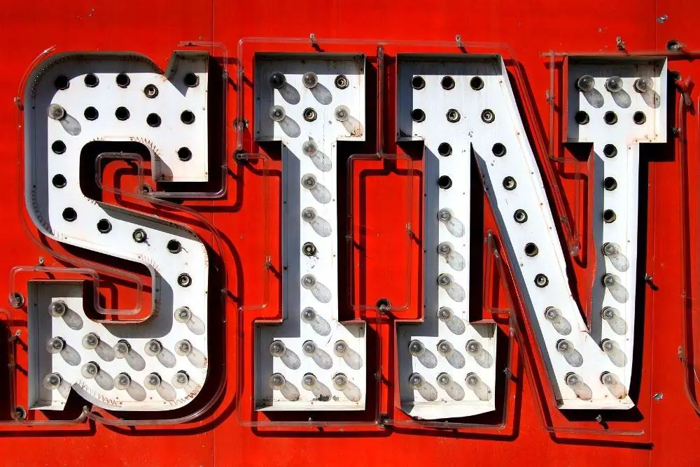 Sin sign Las Vegas