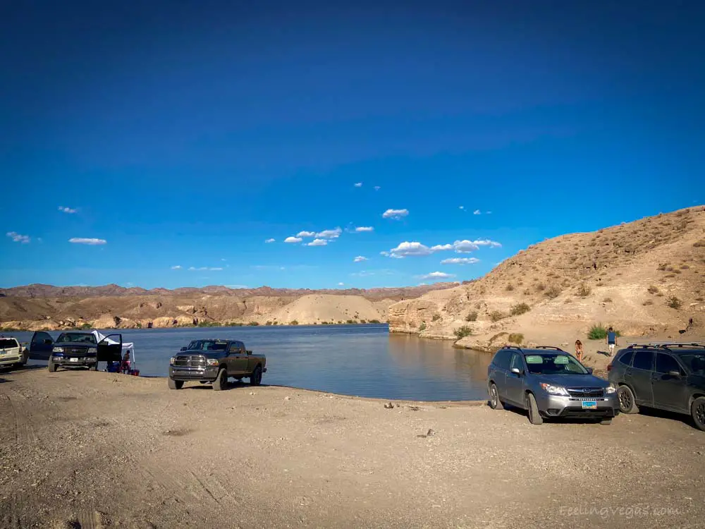 Nelson's Landing Cliff Jumping (Las Vegas Day Trip!) 5 Nelson's Landing beach.