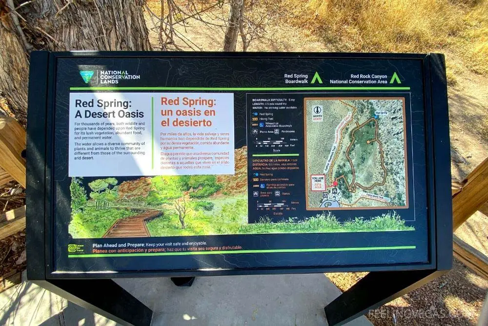 Red Spring Boardwalk & Picnic Area Las Vegas (w/Pictures) 3 There are several informative signs on boardwalk, telling you about the area.