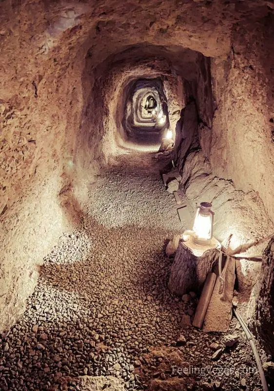 Techatticup Mine shaft in Nelson ghost town near Las Vegas, NV