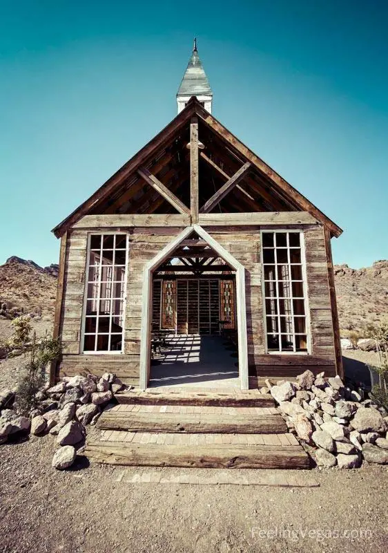 The wedding chapel in Nelson Ghost Town.