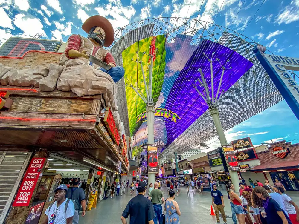 Fremont Street Experience in downtown Las Vegas.