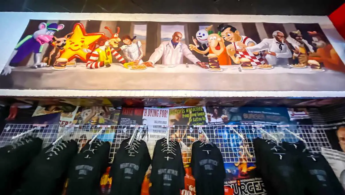 Heart Attack Grill Menu, Prices, & Hours (Las Vegas Restaurant) 15 last supper heart attack grill