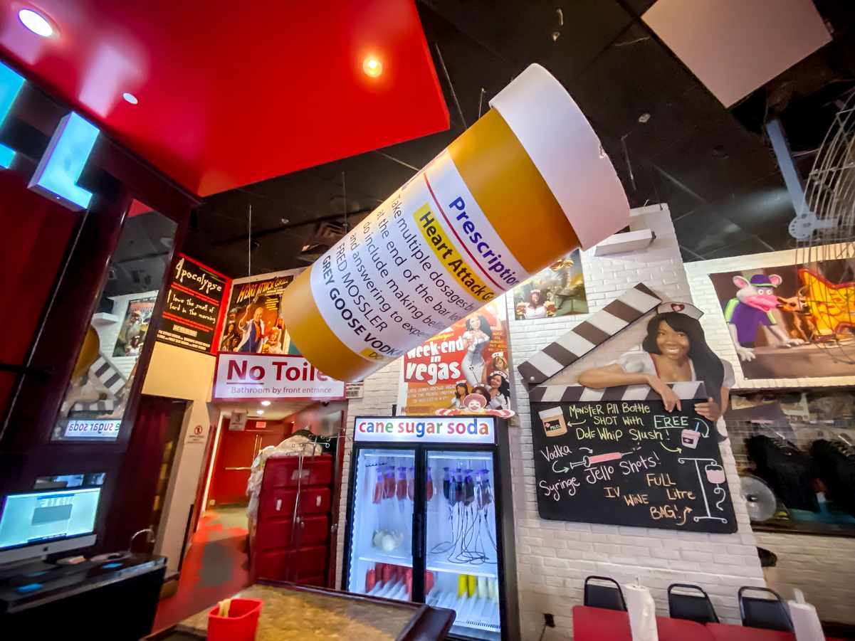 Heart Attack Grill Menu, Prices, & Hours (Las Vegas Restaurant) 14 prescription bottle heart attack grill las vegas