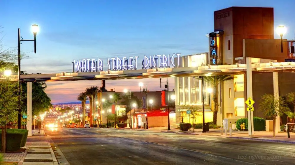 6 Best Neighborhoods in Las Vegas To Live (Top Choices) 2 Water Street in Downtown Henderson, Nevada.