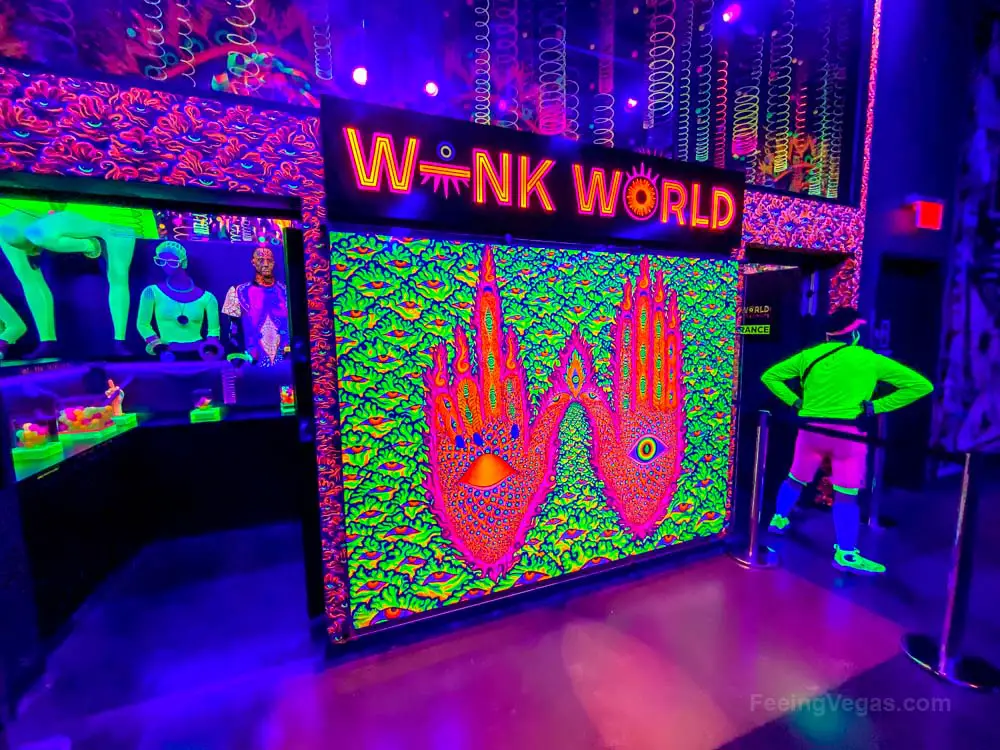 What Is AREA 15 in Las Vegas? (10+ AMAZING Things To See & Do) 4 Entrance to Wink World at AREA 15.