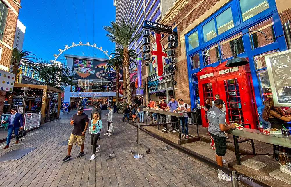 Gordon Ramsay Fish & Chips at the LINQ Promenade in Las Vegas.