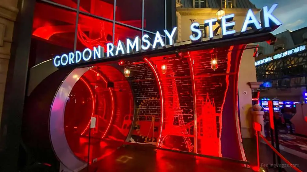 Gordon Ramsay Steak inside Paris Las Vegas.