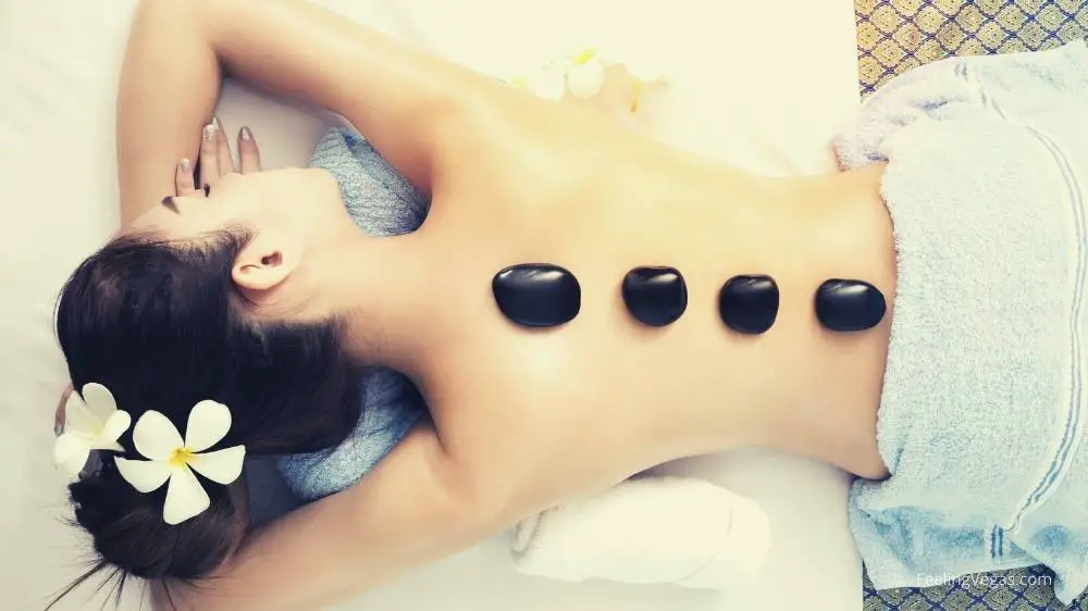 Hot stone massage in Las Vegas.