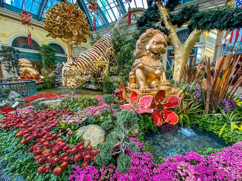 Lunar New Year at Bellagio Conservatory.