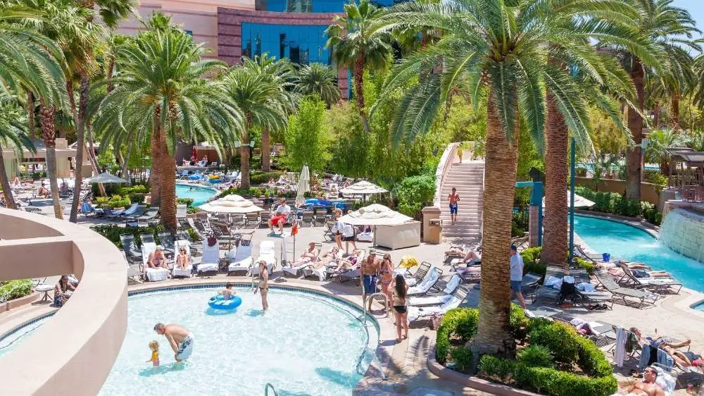 The MGM Grand pool is great fun for kids and adults alike.