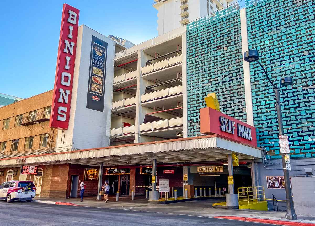 binions self park garage downtown las vegas